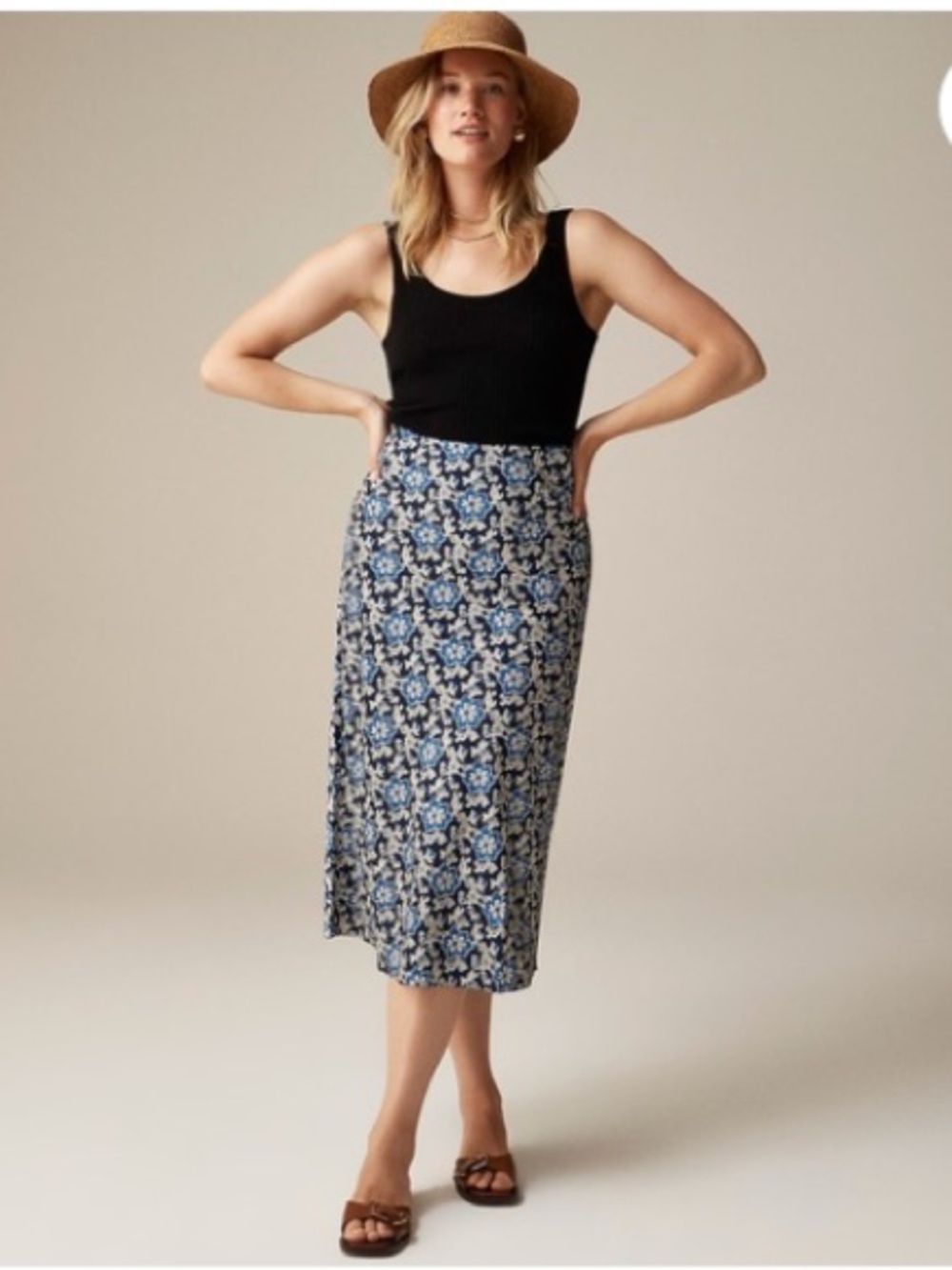 NWT J. Crew Gwyneth slip skirt maxi XL tall - Picture 4 of 4